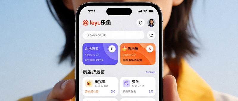 leyu乐鱼手机App 3.0版本界面设计简洁现代功能丰富